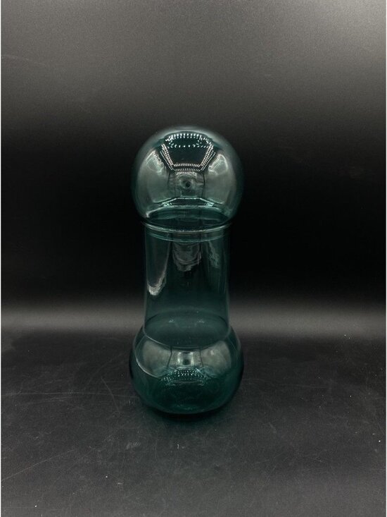 Empoli Other - Teal Blue Bubble Top Empoli Apothecary Glass 11” Jar Vintage ￼